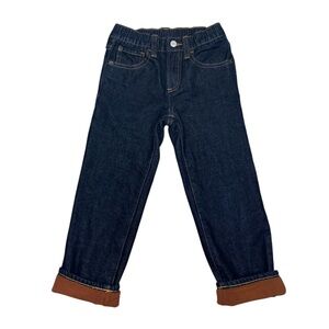 New GAP Fleece Lined Jeans 5 Dark Wash